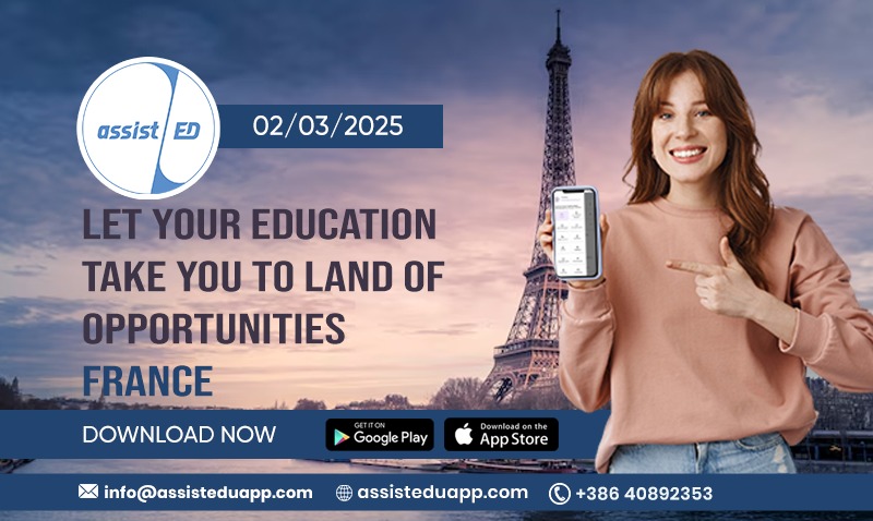 Let your Education Take you to Land of opportunities - France