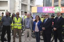 MCAST staff and students cycle to campus