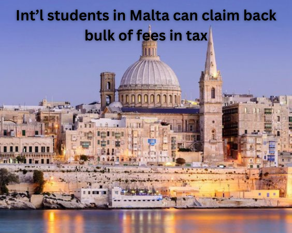 Int’l students in Malta can claim back bulk of fees in tax