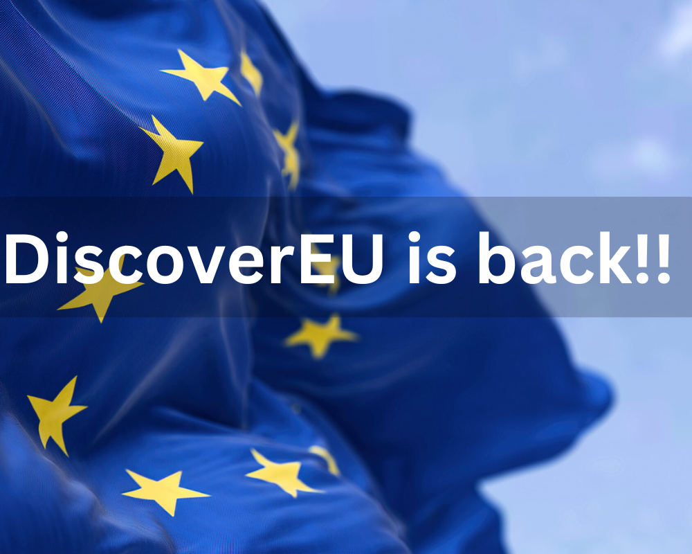 Ready to apply? DiscoverEU is back!