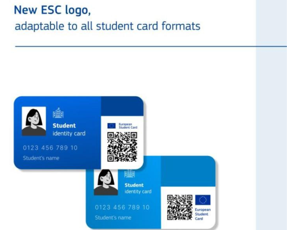 New European Student Card logo: a fresh look for improved access to student services